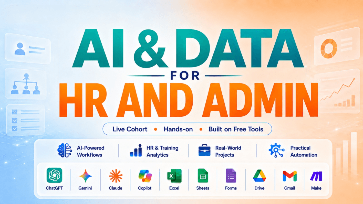 Data and AI for HR, Admin and Training