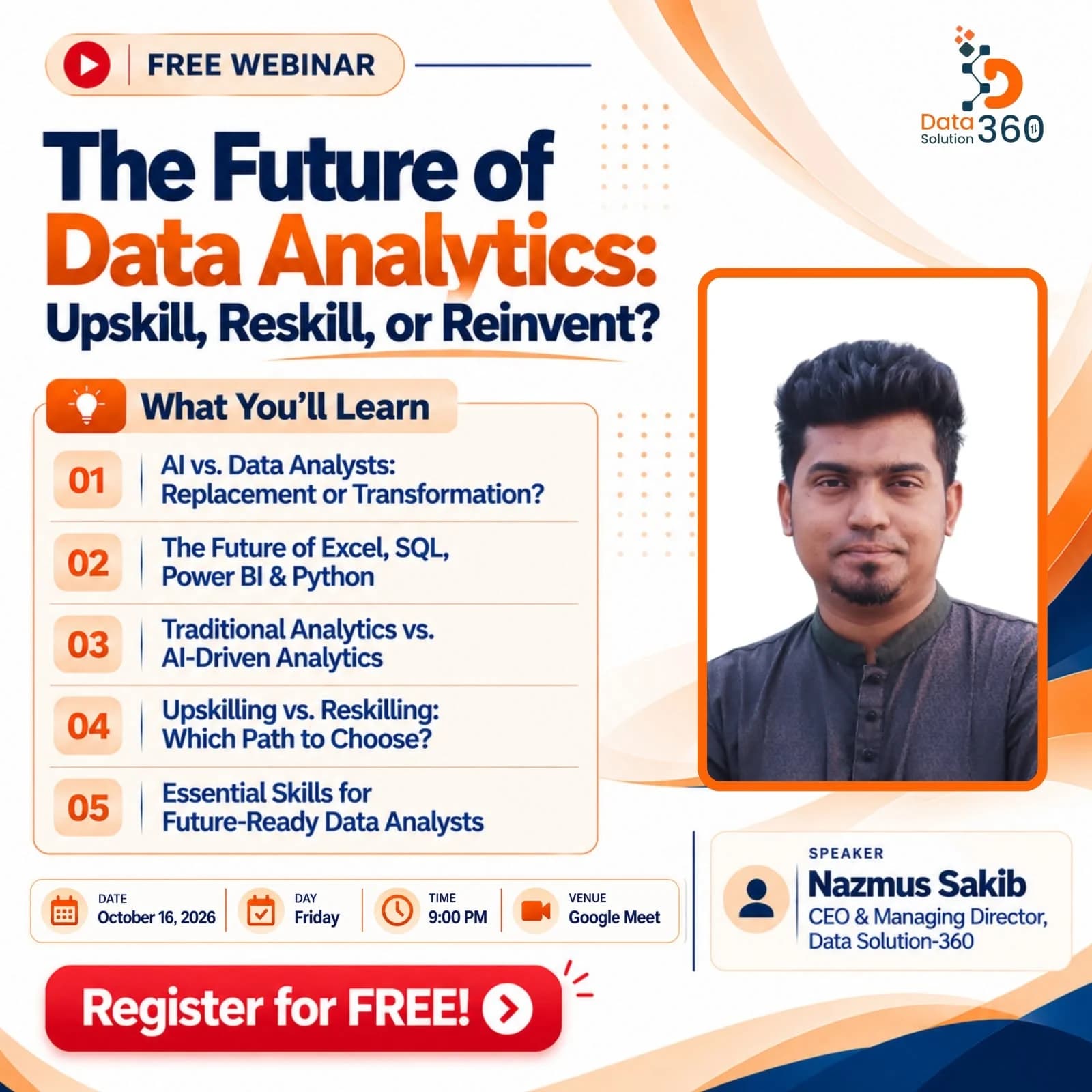 The Future of Data Analytics: Upskill, Reskill, or Reinvent? poster